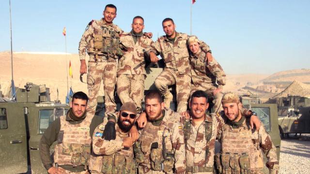 Los militares españoles implicados en la batalla de Sabzak del 2 de septiembre de 2009.