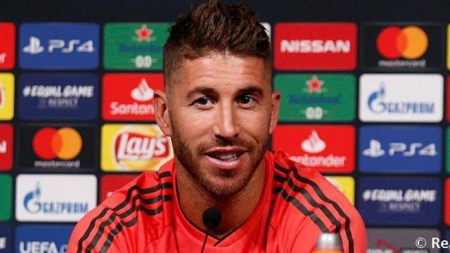 Sergio Ramos, en la rueda de prensa previa a la Supercopa ante el Atlético