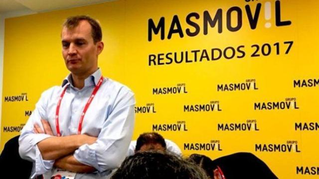 El consejero delegado de MásMóvil, Meinrad Spenger, en el Mobile World Congress de Barcelona.