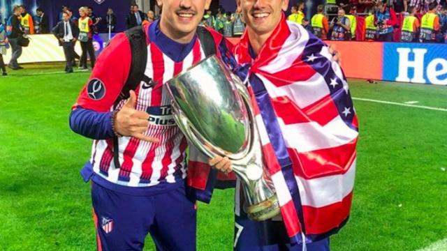 Theo Griezmann celebra junto a su hermano la Supercopa de Europa. Foto: Instagram (@theogriezmann)
