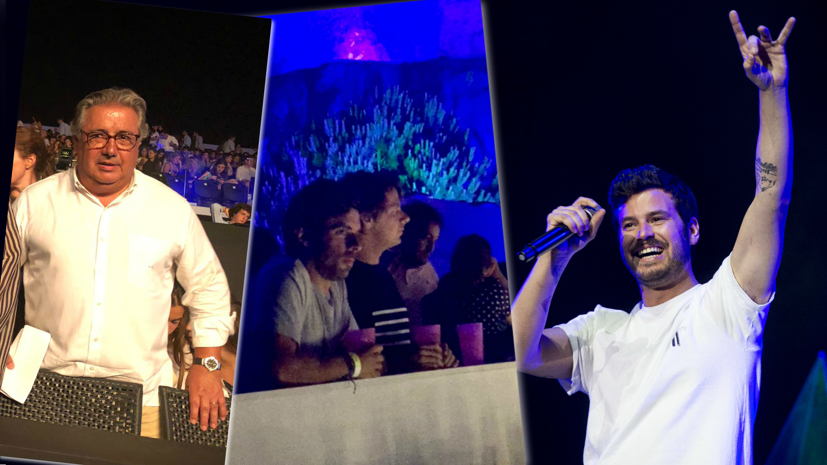 El exministro Zoido y Alonso Aznar junto a Willy Bárcenas en un montaje de JALEOS.