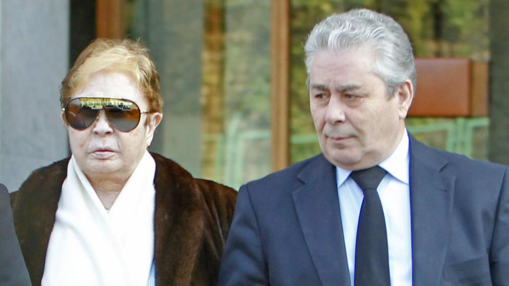 Morgan y su heredero universal, Daniel.