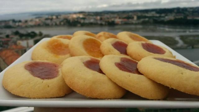galletas mantequilla y mermelada 1