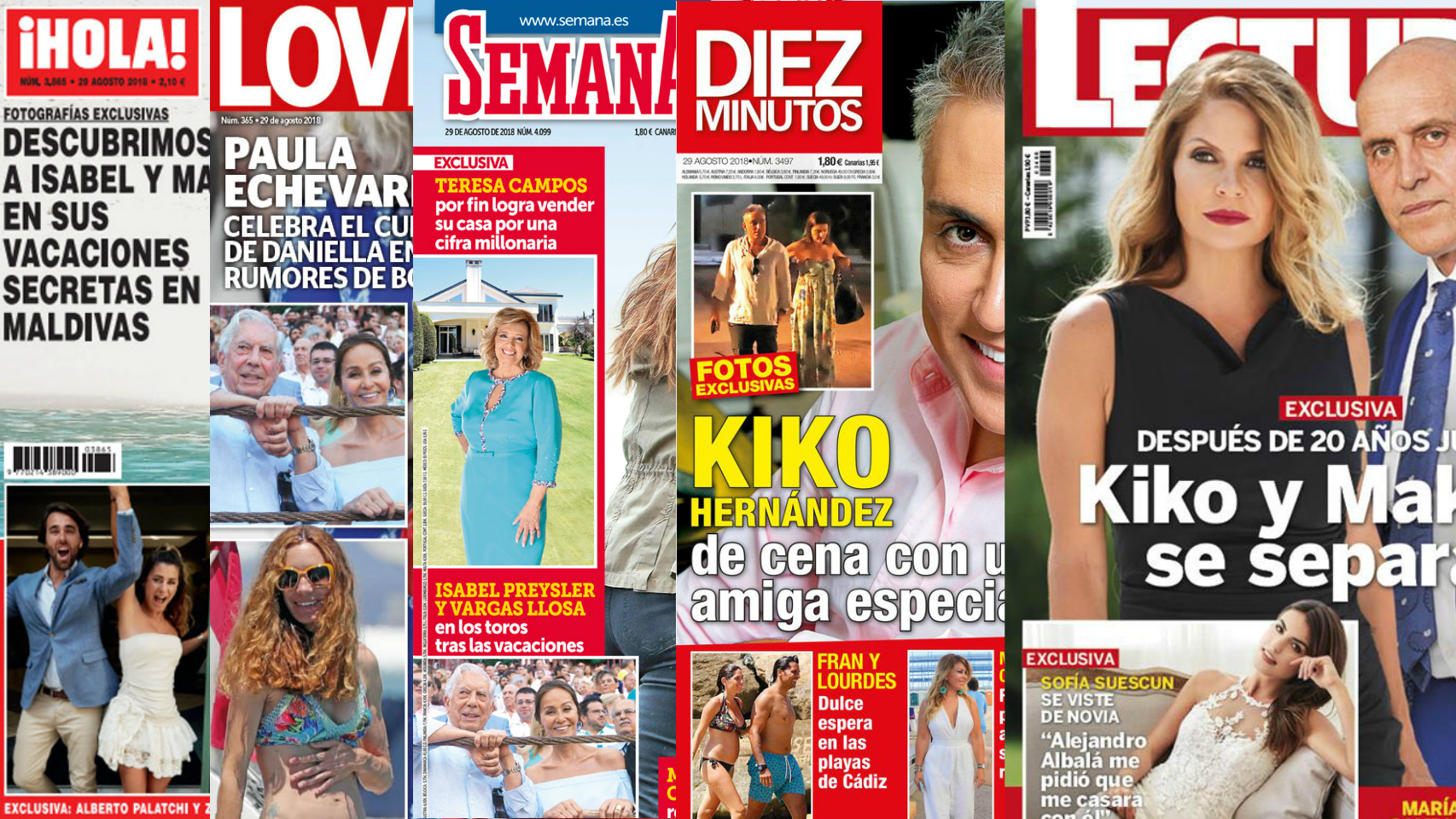 Estas son las revistas de este miércoles.