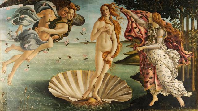 El nacimiento de Venus, de Sandro Botticelli.