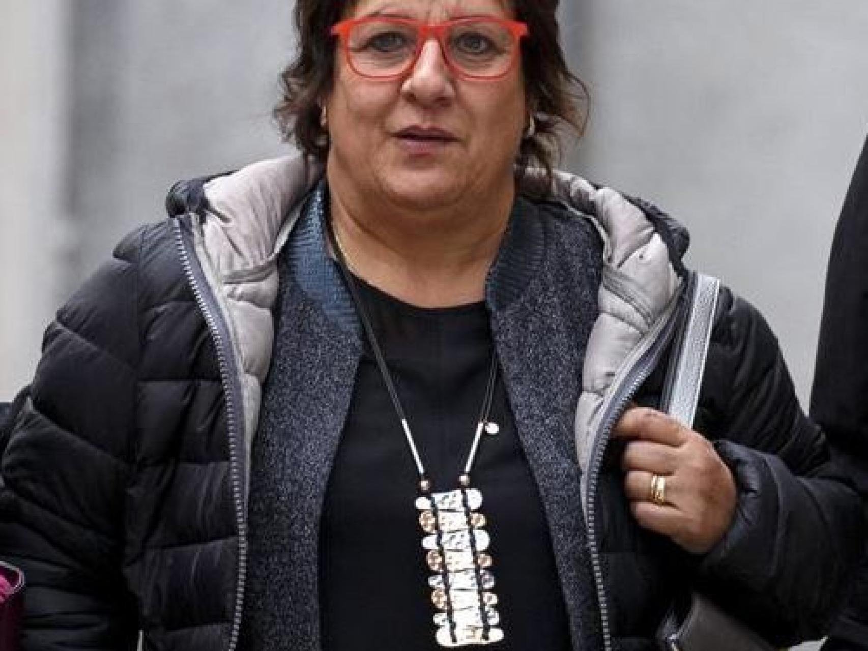 Dolors Bassa, en la entrada del Tribunal Supremo el pasado 23 de marzo./