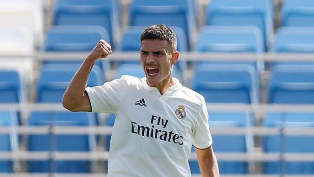 Seoane celebrando el gol