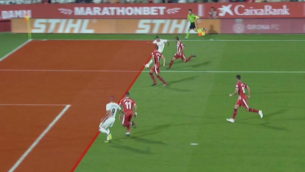 El VAR confirma el gol legal de Benzema al Girona