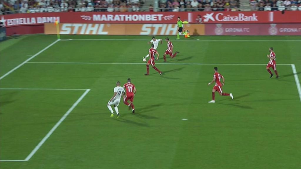 El VAR confirma el gol legal de Benzema al Girona