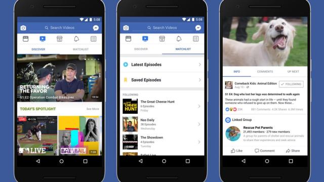 Facebook Watch, la competencia de Youtube y Netflix, llega a España