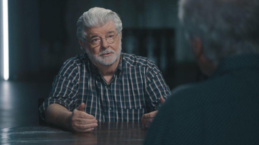 George Lucas durante la entrevista.