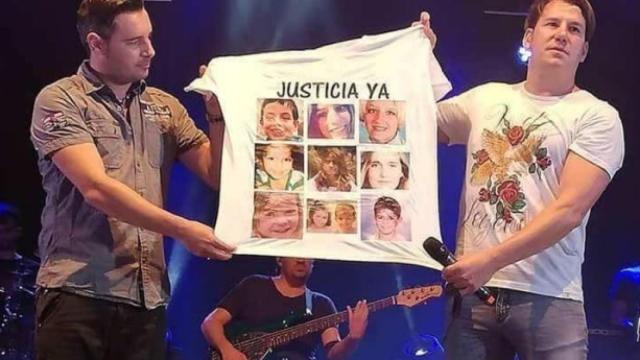 La imagen de Andy y Lucas en cuestión, denunciada por los padres del pequeño Gabriel.