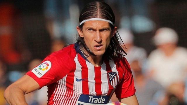 Filipe Luis, en el Celta - Atlético