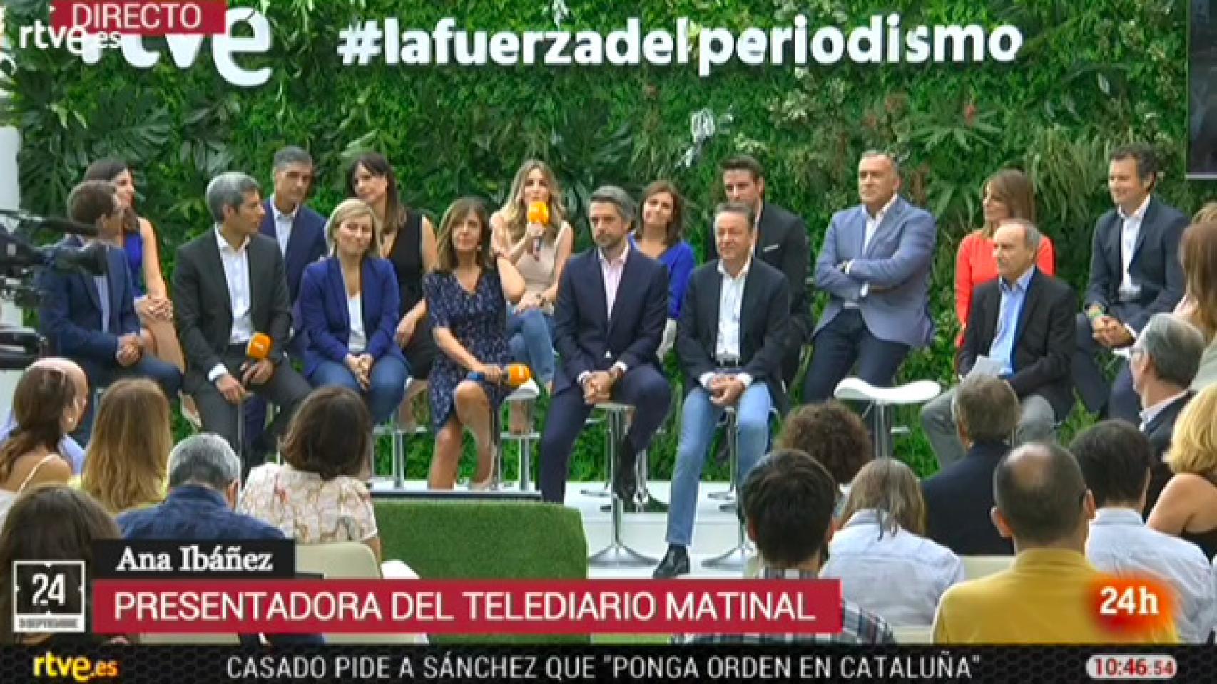 Presentación de los informativos de RTVE.