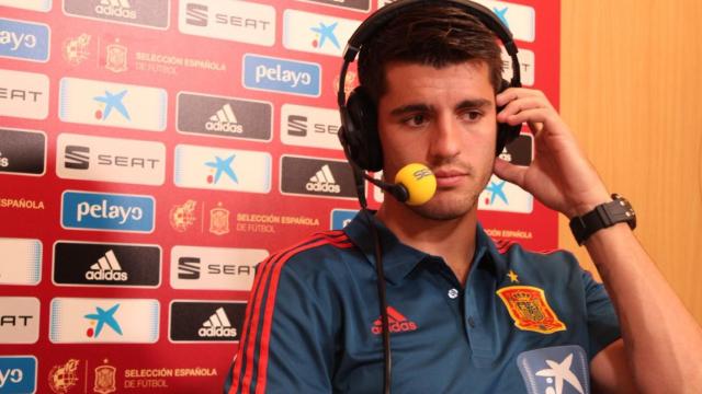 Morata, en El Larguero. Foto: Twitter (@ellarguero)