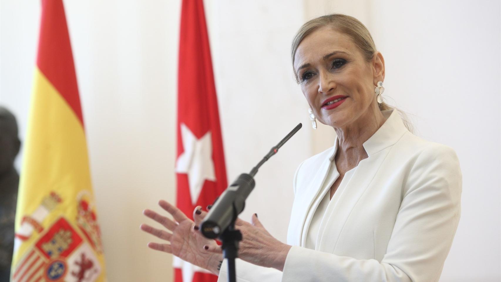 Cristina Cifuentes, el día que dimitió de la presidencia de la Comunidad de Madrid a raíz del escándalo del caso Máster.