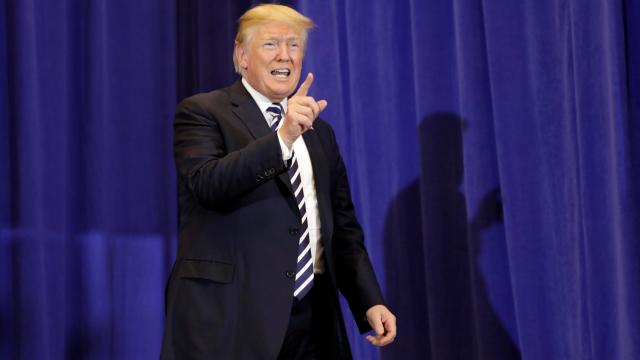 El presidente de EEUU, Donald Trump, durante un discurso.