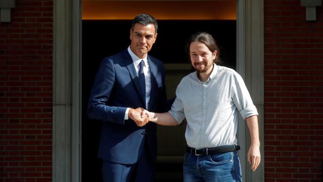Sánchez e Iglesias, en una imagen de archivo.
