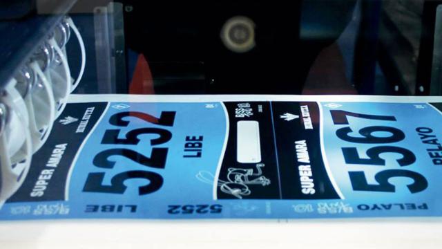 Los dorsales pueden llevar hasta ocho tipos de datos diferentes.