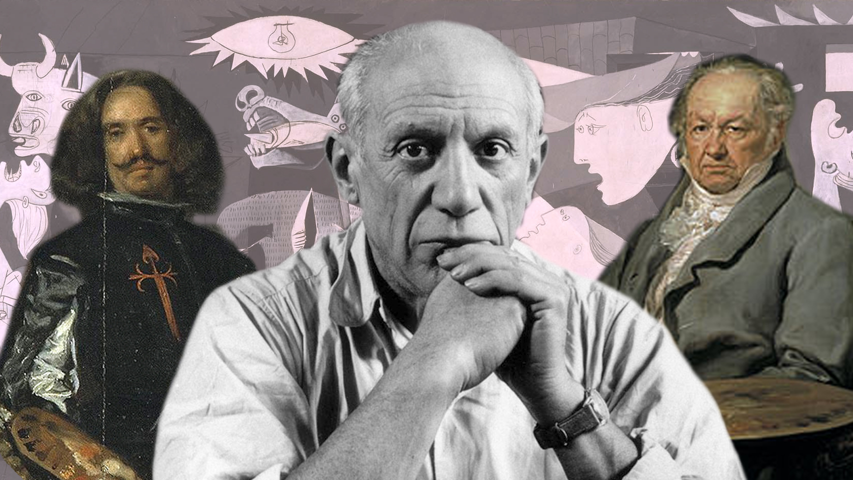 Velázquez, Goya y Picasso.