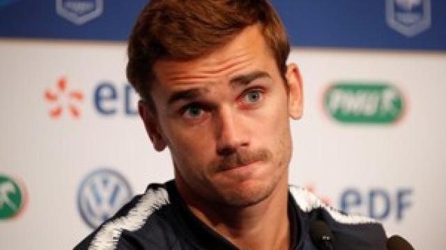 Griezmann en rueda de prensa