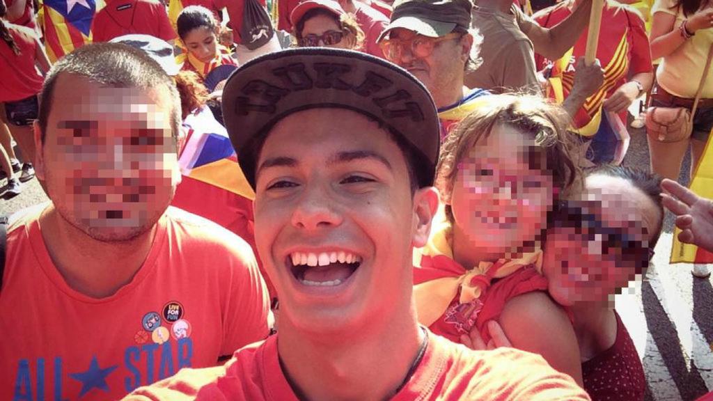 Alfred García en la Diada de Cataluña.