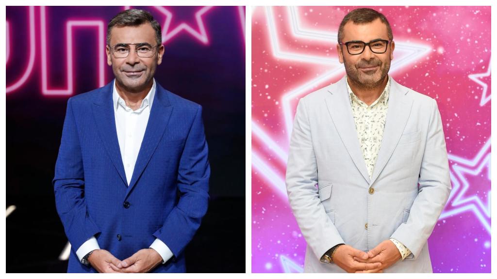 A la izquierda, Jorge Javier Vázquez después de empezar su dieta, y a la derecha el presentador años antes