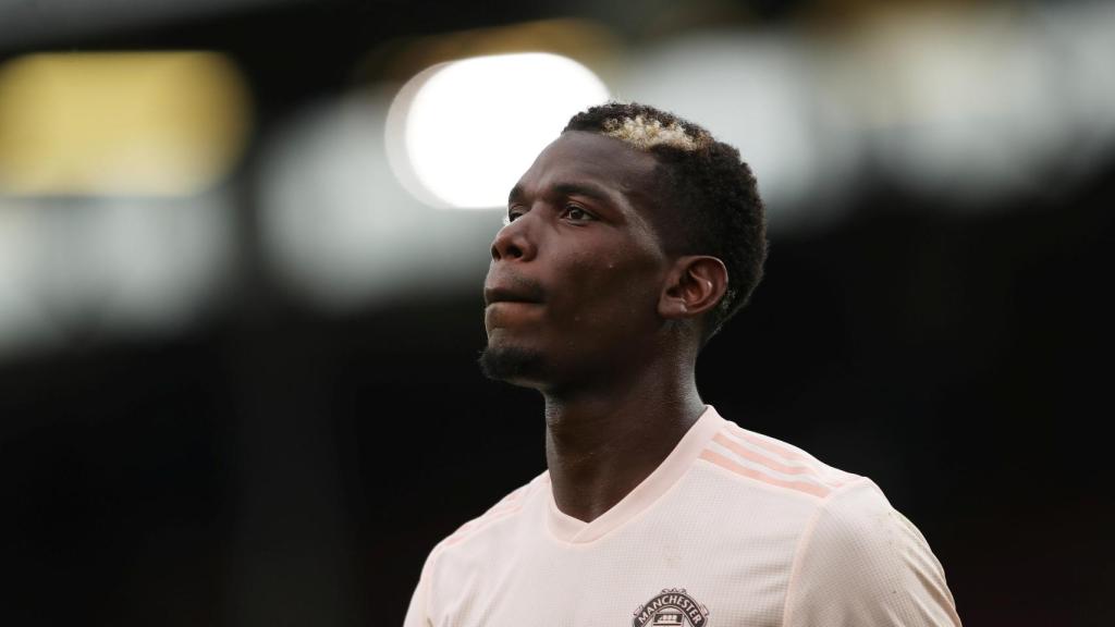 Pogba durante el partido del Manchester United ante el Burnley