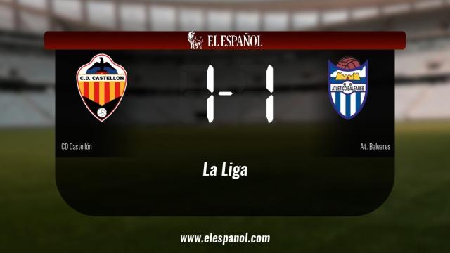 Empate a uno entre el Castellón y el At. Baleares