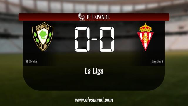 Empate (0-0) entre el SD Gernika y el Sporting B