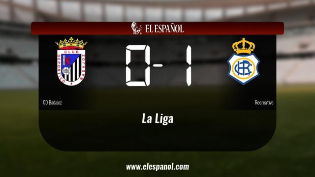El Recreativo ganó en su campo del Badajoz