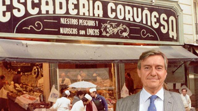 Uno de los primeros negocios de Pescaderías Coruñesas y el alcalde de Villaviciosa de Odón, José Jover.