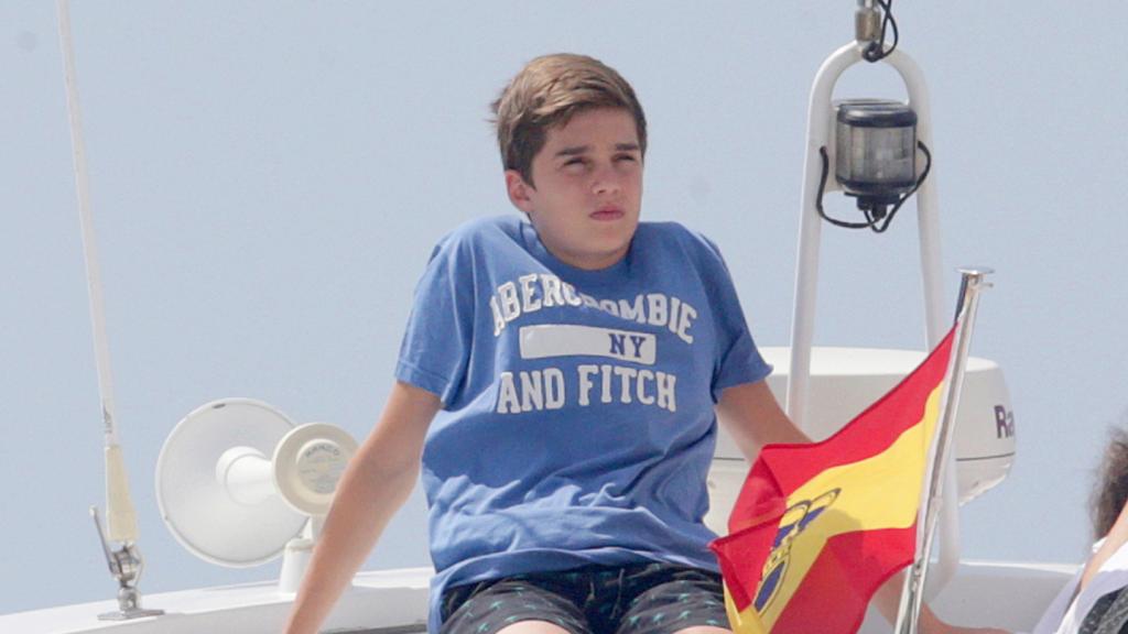 Pablo Urdangarin, de niño, en una imagen de archivo en Mallorca