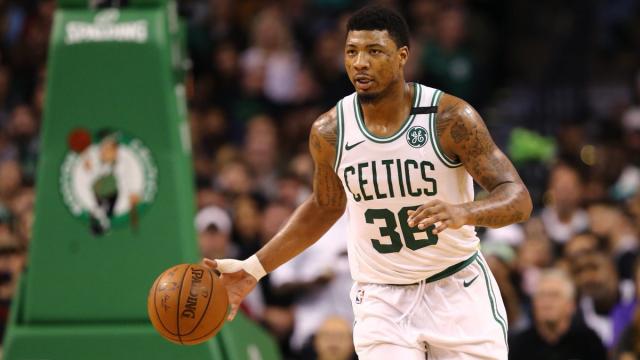 Marcus Smart en un partido con los Boston Celtics. Foto: Twitter (@celtics)
