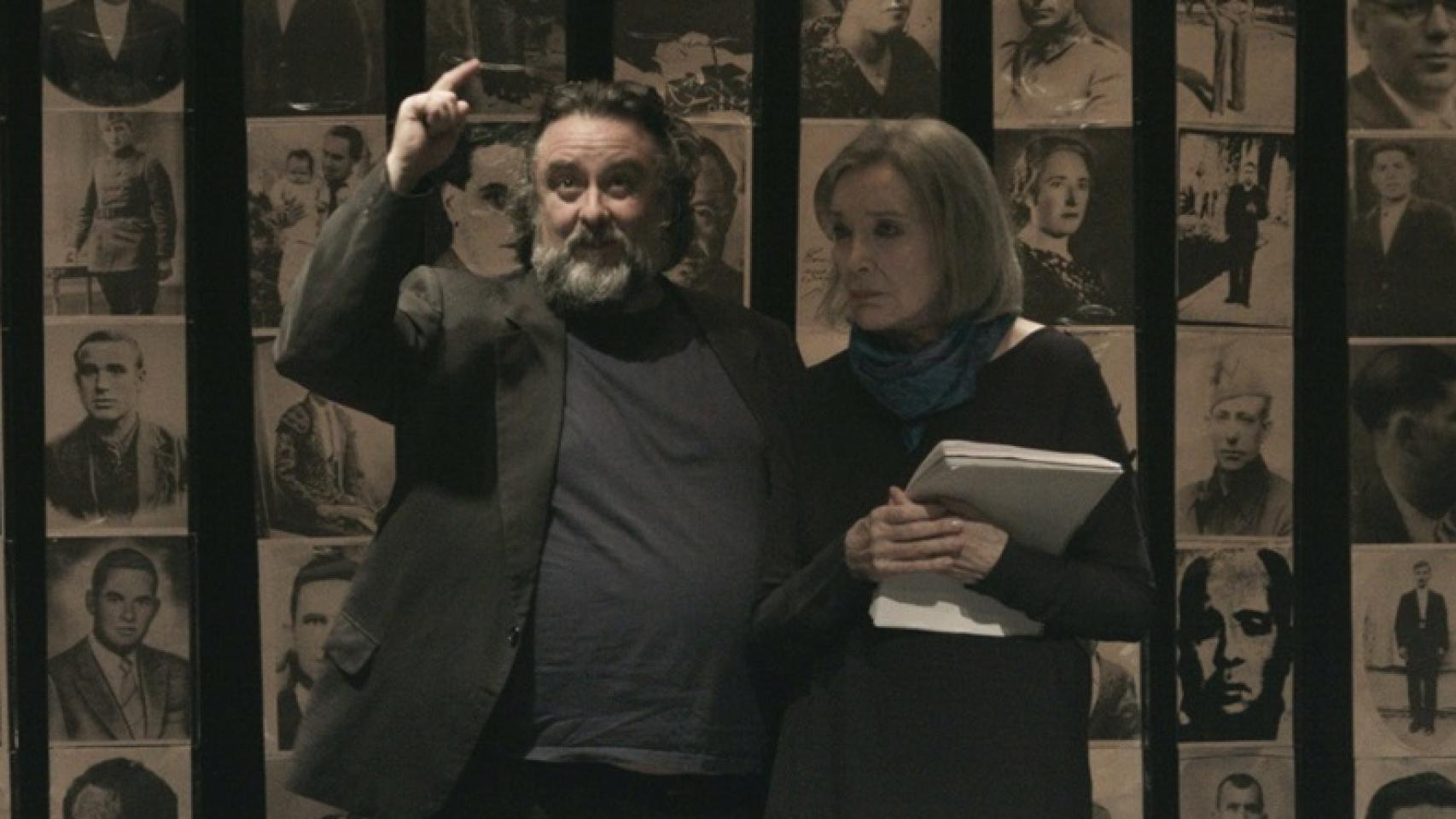 Nuria Espert y Andrés Lima en El pan y la sal.