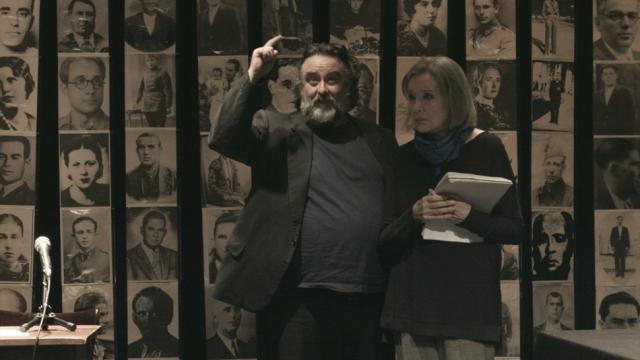 Nuria Espert y Andrés Lima en El pan y la sal.