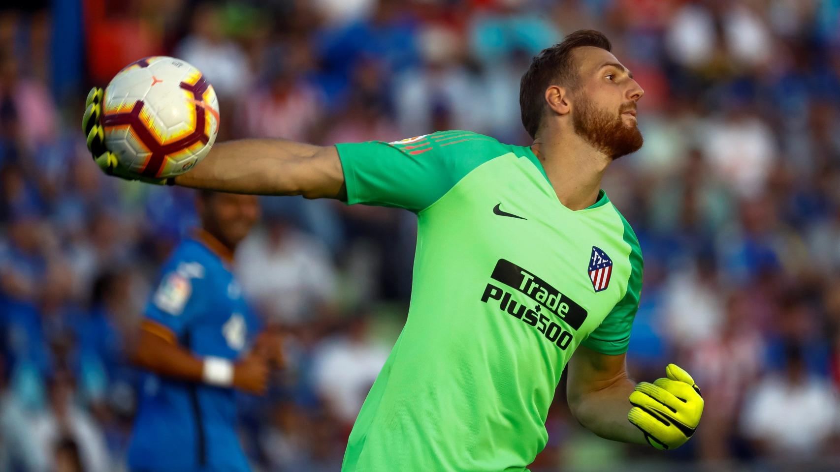 Oblak, en un partido con el Atlético de Madrid