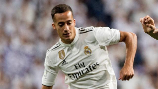 Lucas Vázquez, en un partido del Real Madrid