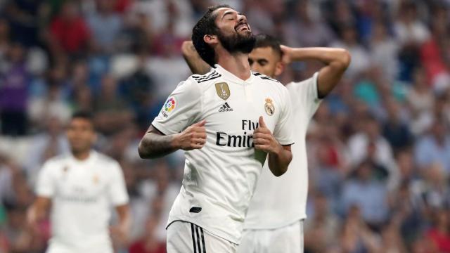 Isco se lamenta de una ocasión fallada