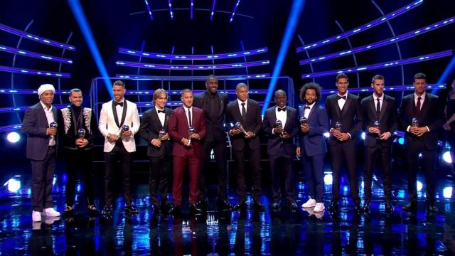 El once ideal de la FIFA en la Gala The Best 2018