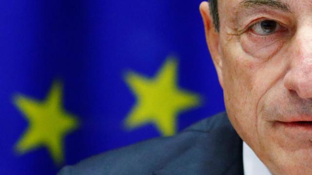 El presidente del BCE, Mario Draghi, durante una comparecencia en la Eurocámara