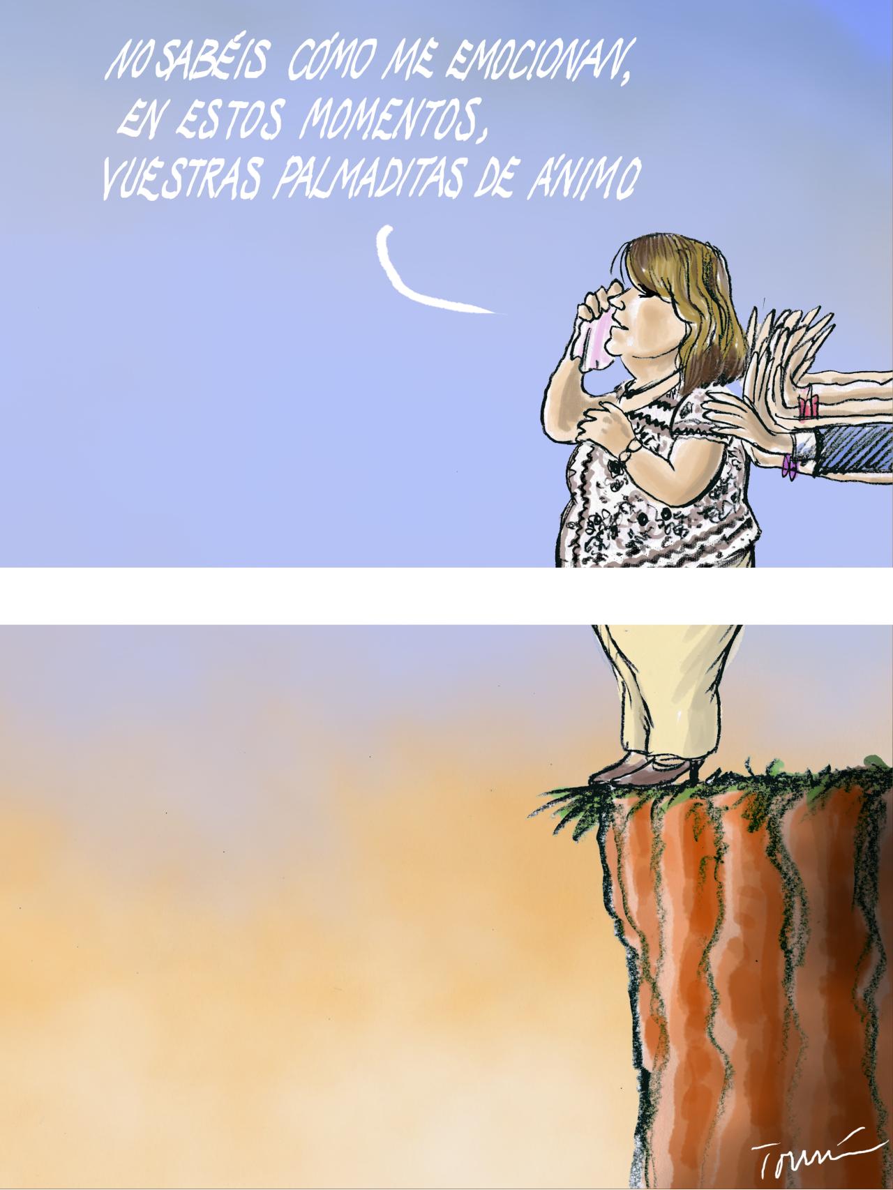 Palmaditas en la espalda