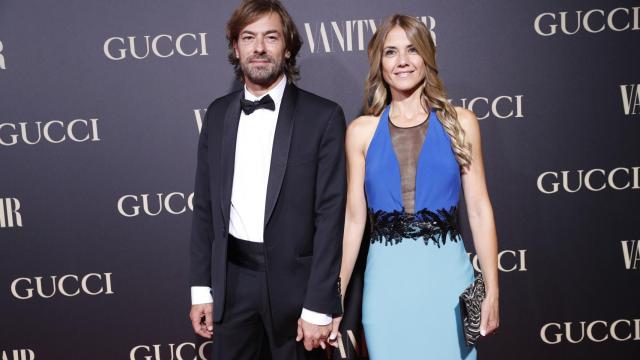 Santiago Pedraz juntoa Sylvia Córdoba en la fiesta de 'Vanity Fair'.