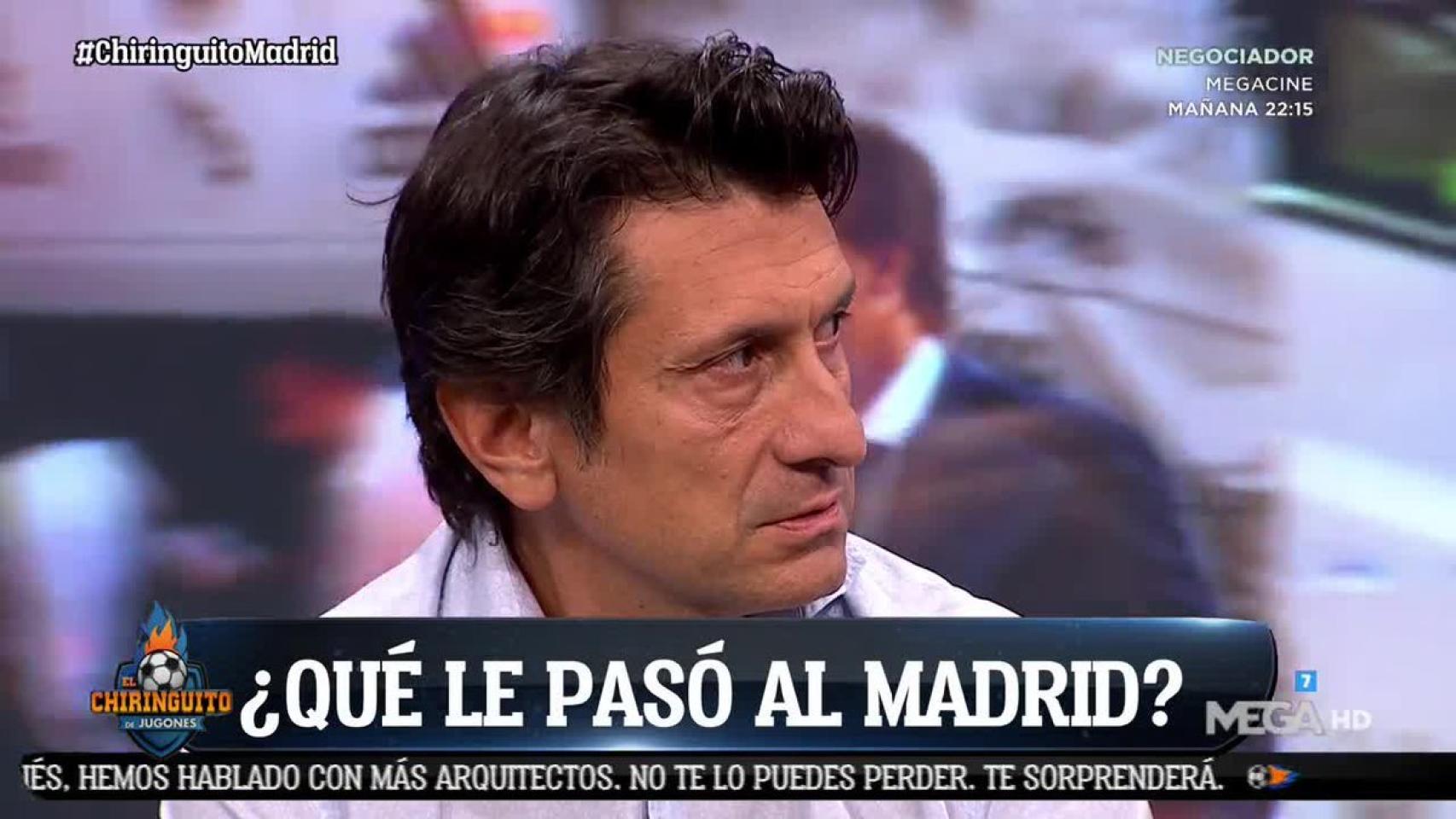 José Félix Díaz en El Chiringuito. Foto: Twitter (@elchiringuitotv)