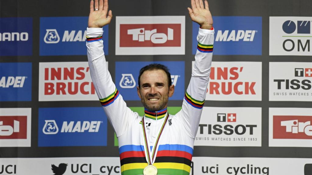 Alejando Valverde, campeón del mundo de ciclismo en ruta