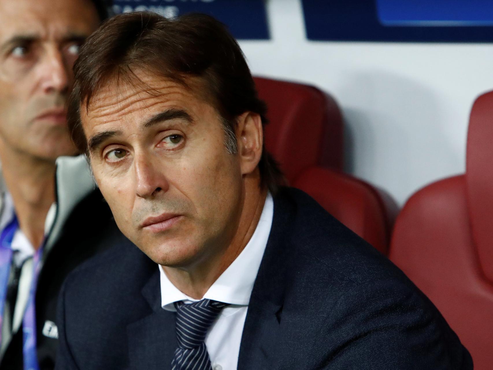 Julen Lopetegui durante el partido.