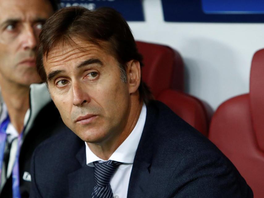 Julen Lopetegui durante el partido.