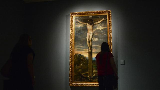 Cristo crucificado, de Tiziano, hasta ahora en la Sacristía mayor escurialense.
