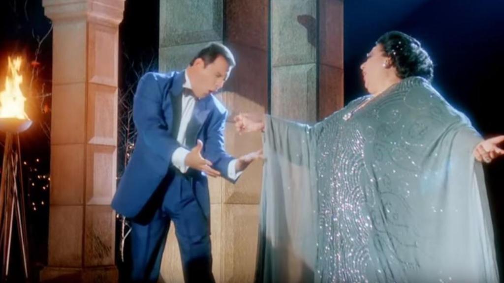 Freddie Mercury cantando junto a la diva durante una colaboración para los Juegos Olímpicos de Barcelona 92.