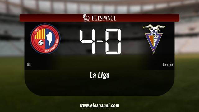 Triunfo del Olot por 4-0 frente al Badalona